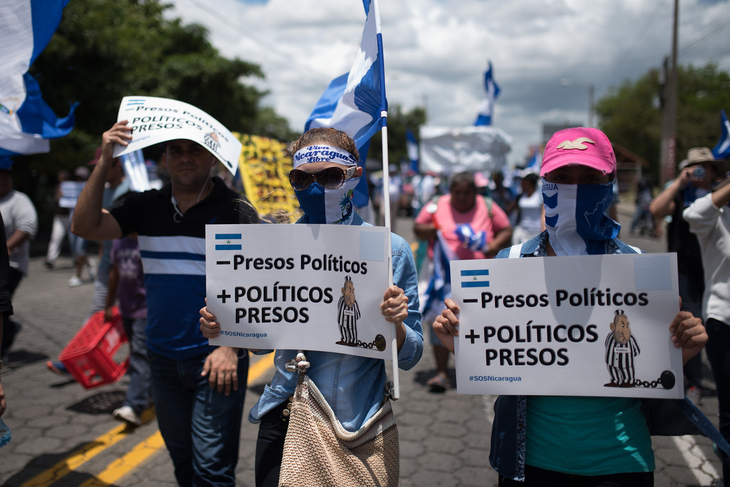 El régimen de Daniel Ortega sigue encarcelando a manifestantes. 