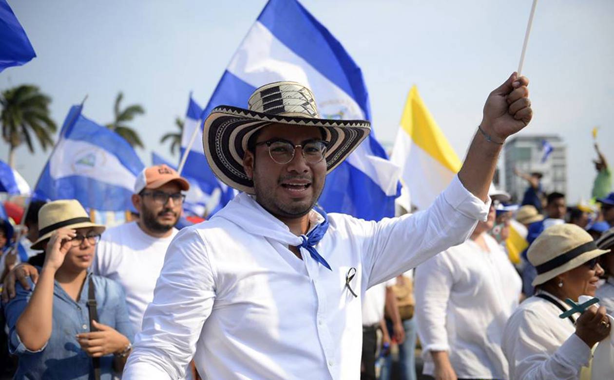 Yubrank Suazo, de 28 años, miembro del Movimiento 19 de Abril de Masaya. Cortesía | Niú