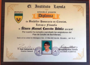 Diploma de Álvaro Conrado