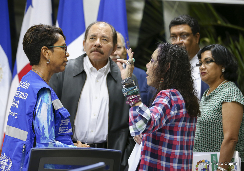 Daniel Ortega y Rosario Murillo sobre el coronavirus en Nicaragua