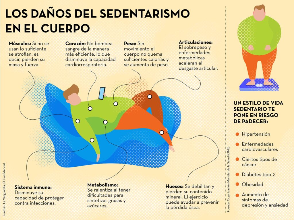 Infografía ¿qué Le Hace El Sedentarismo A Tu Cuerpo Y Cómo Prevenirlo 0631